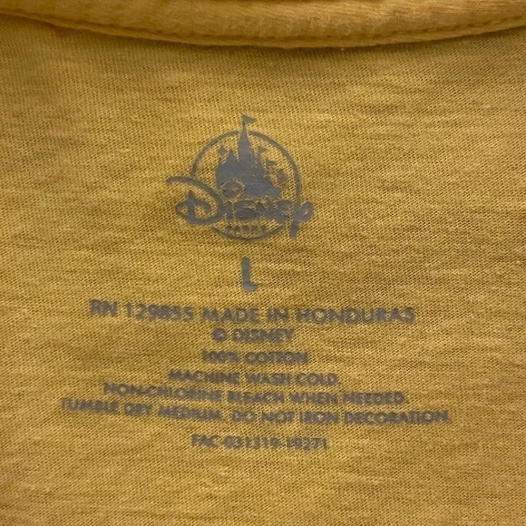 Walt Disney World Theme Park Exclusive T-shirt - Retro Yellow - Size L - Picture 6 of 9